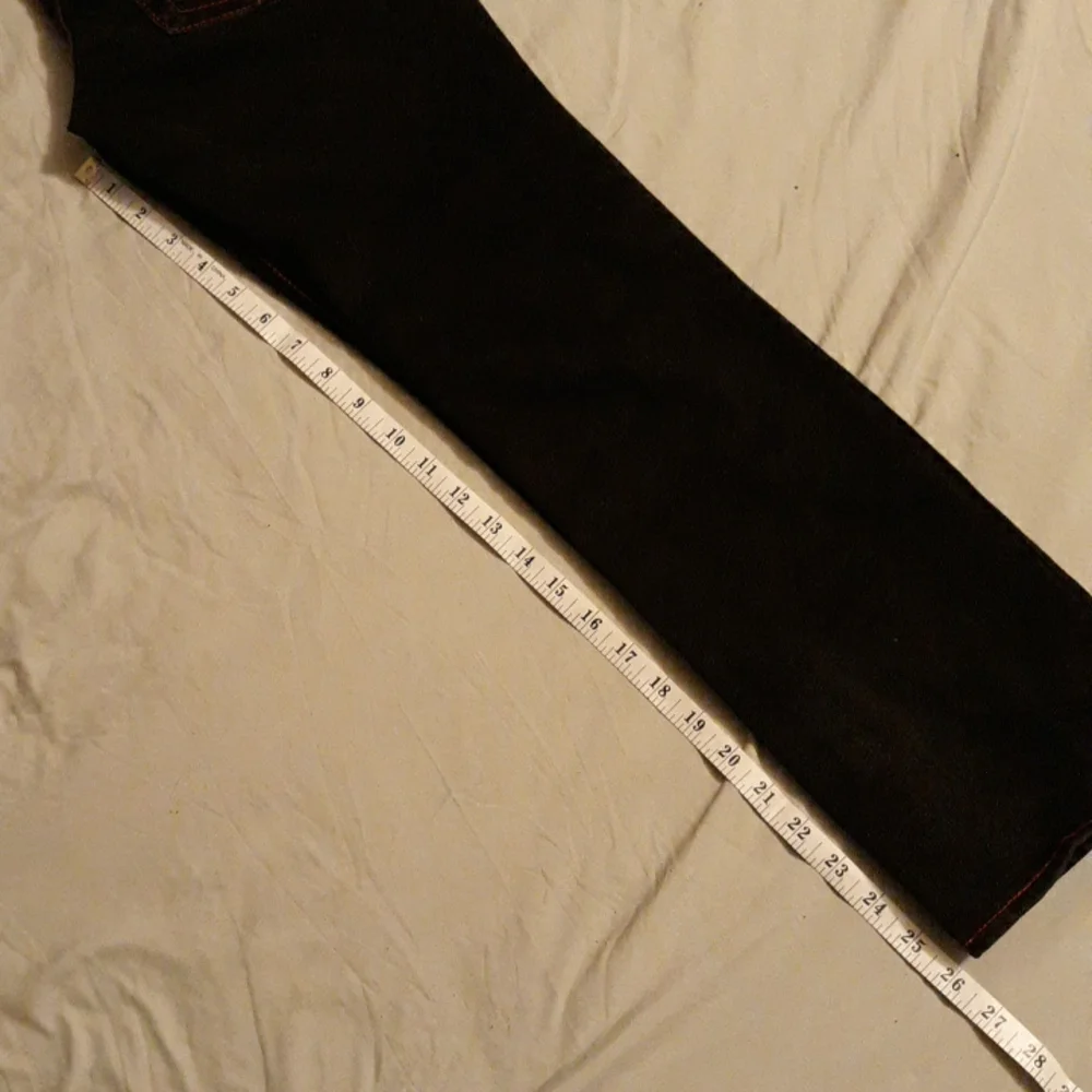 Straight jeans w/red stitching - Picture 9 of 13